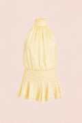 Robe IRIS – Mini robe halter à volants